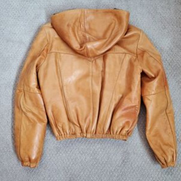 Vintage Leather Crop Jacket - Picture 3 of 4